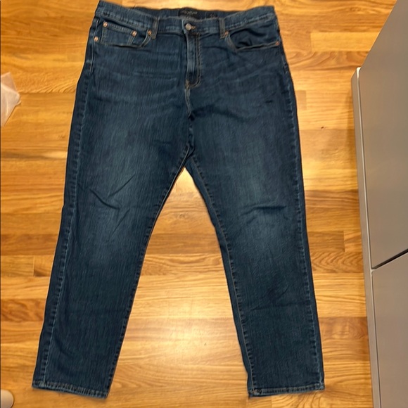 Blue Relaxed Fit Jeans with Distressed Detail - Picture 1 of 4